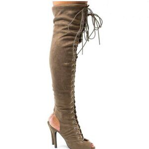 Breckelles Faux suede lace up - size 7